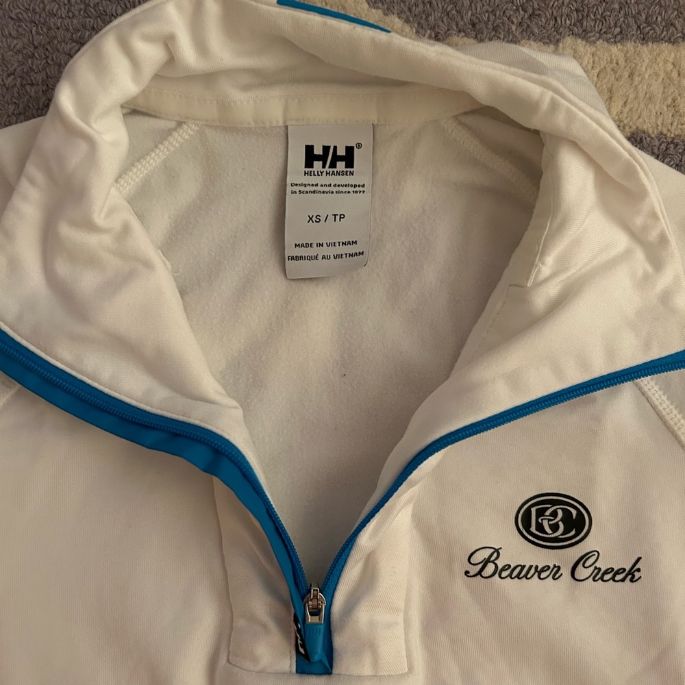 White Quarter Zip Helly Hansen Pullover - image 1